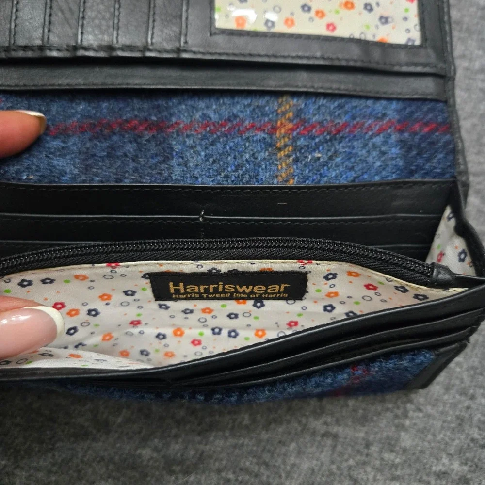 Glen Appin Harris Tweed Tote Wallet Plaid Wool Harriswear Heritage Dark Academia